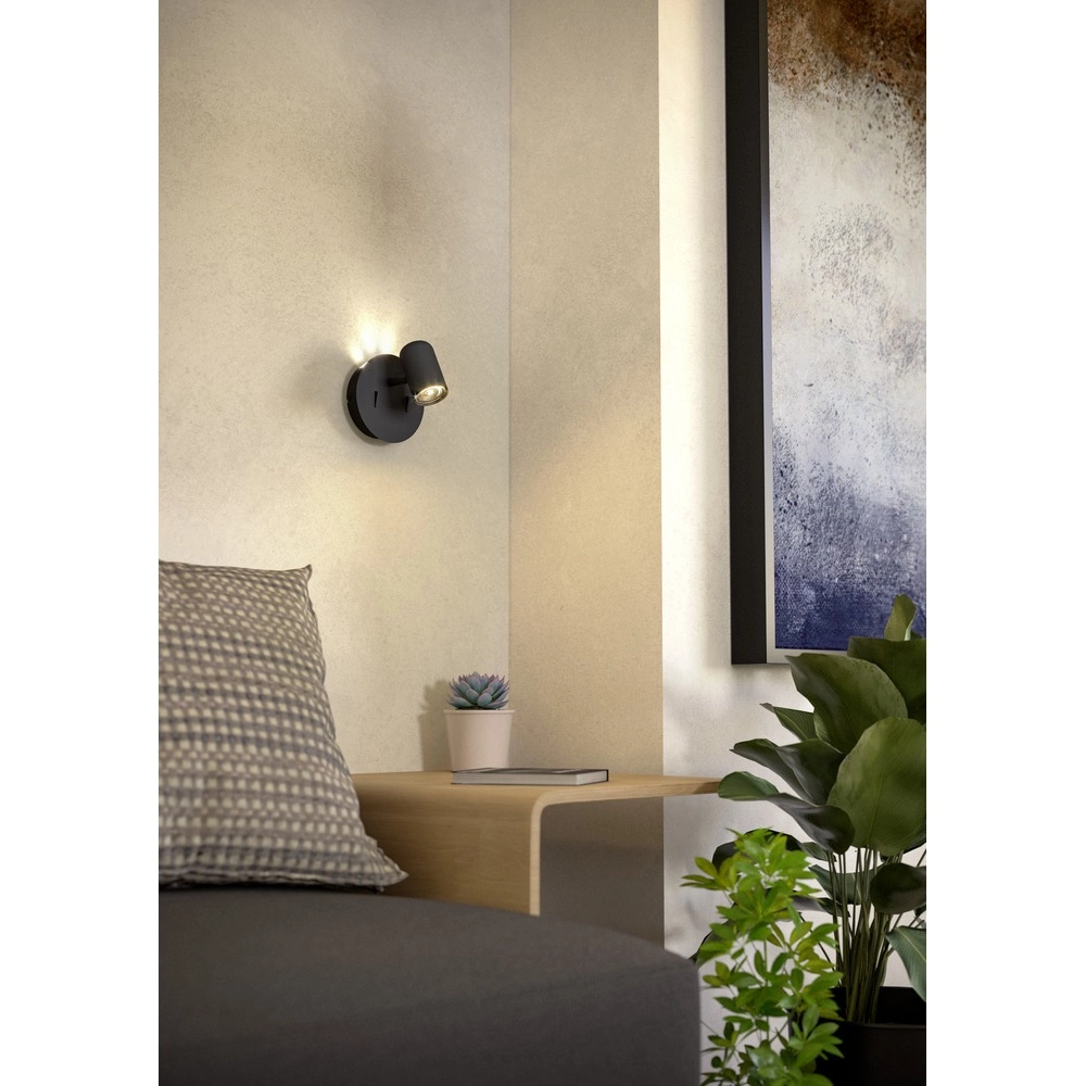 Surface-mounted spot Montemurro Single Black Eglo 9008606392209