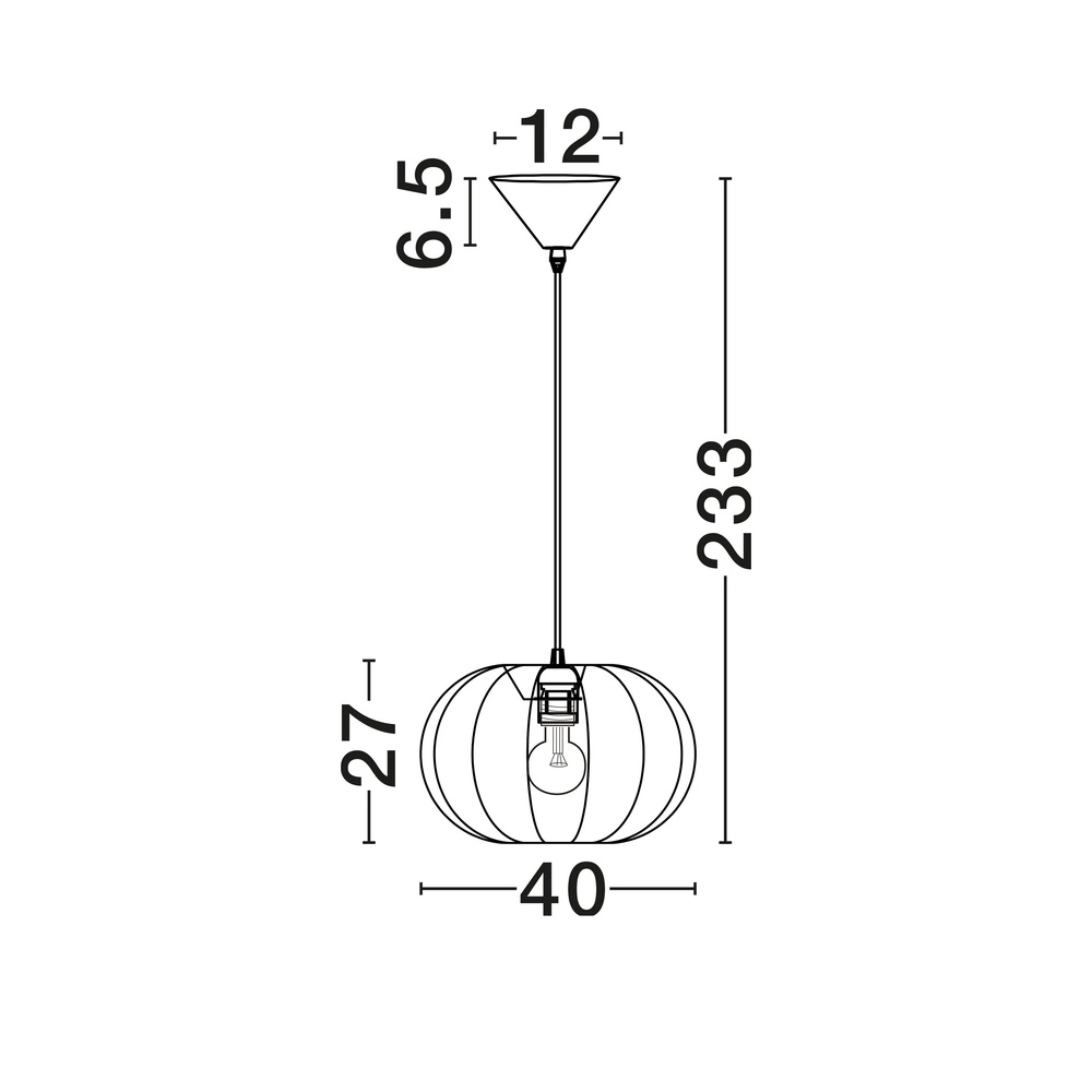 Pendant lamp Delina white Lyora 5212017487971