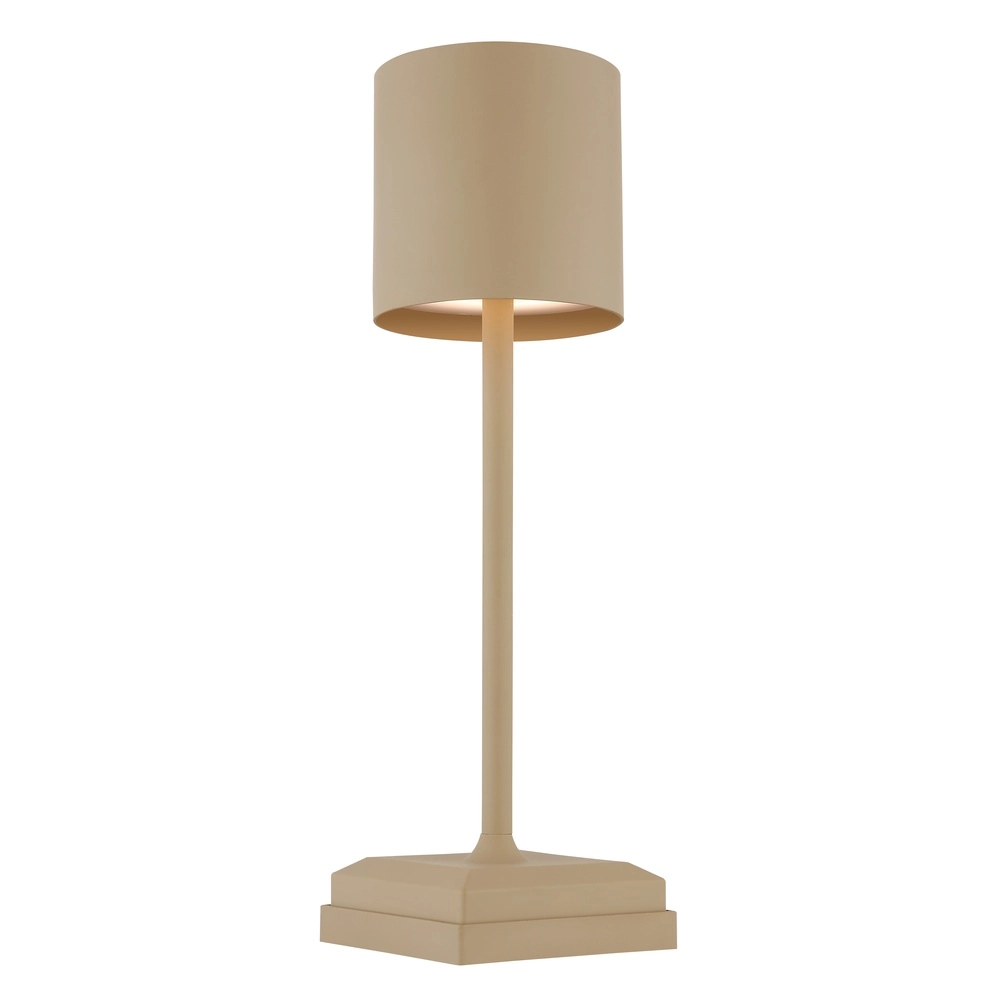 Modern table lamp Dixon Sand Brown Rechargeable Globo 9007371531394