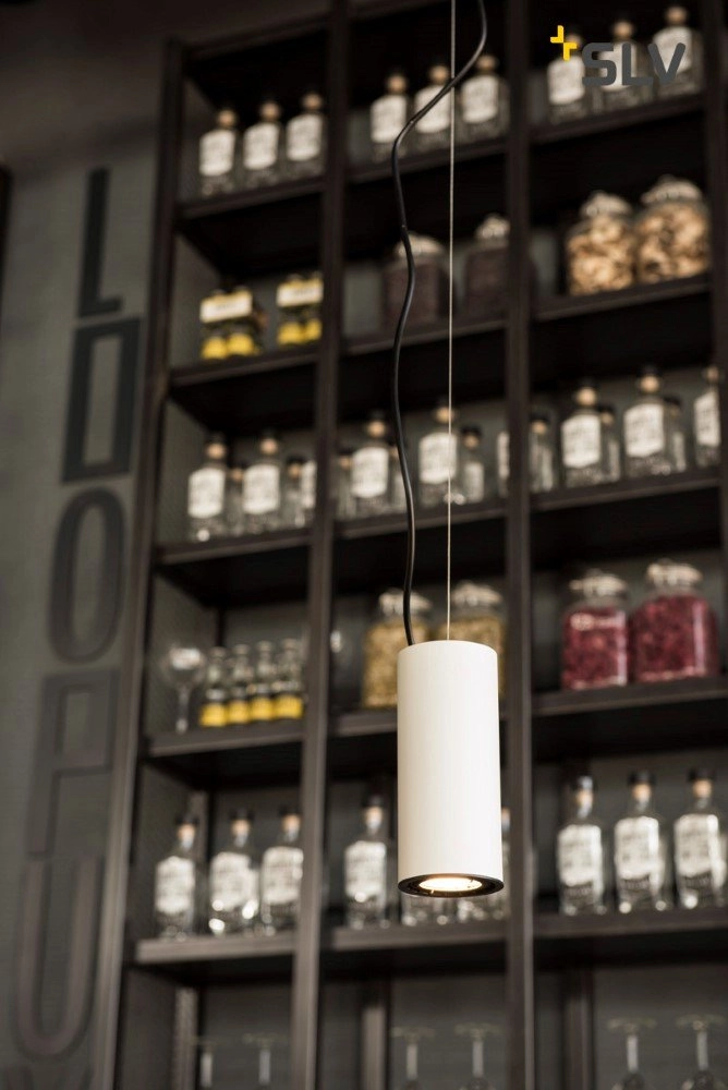 LED pendant light Supros Mini 750 pendant white SLV 4024163165907