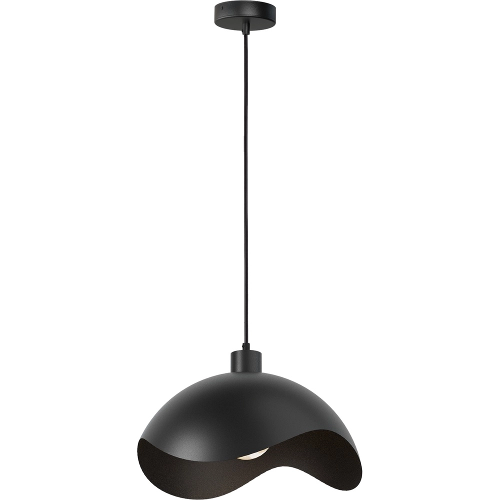 Design pendant lamp Volta Ø40cm - wavy - black