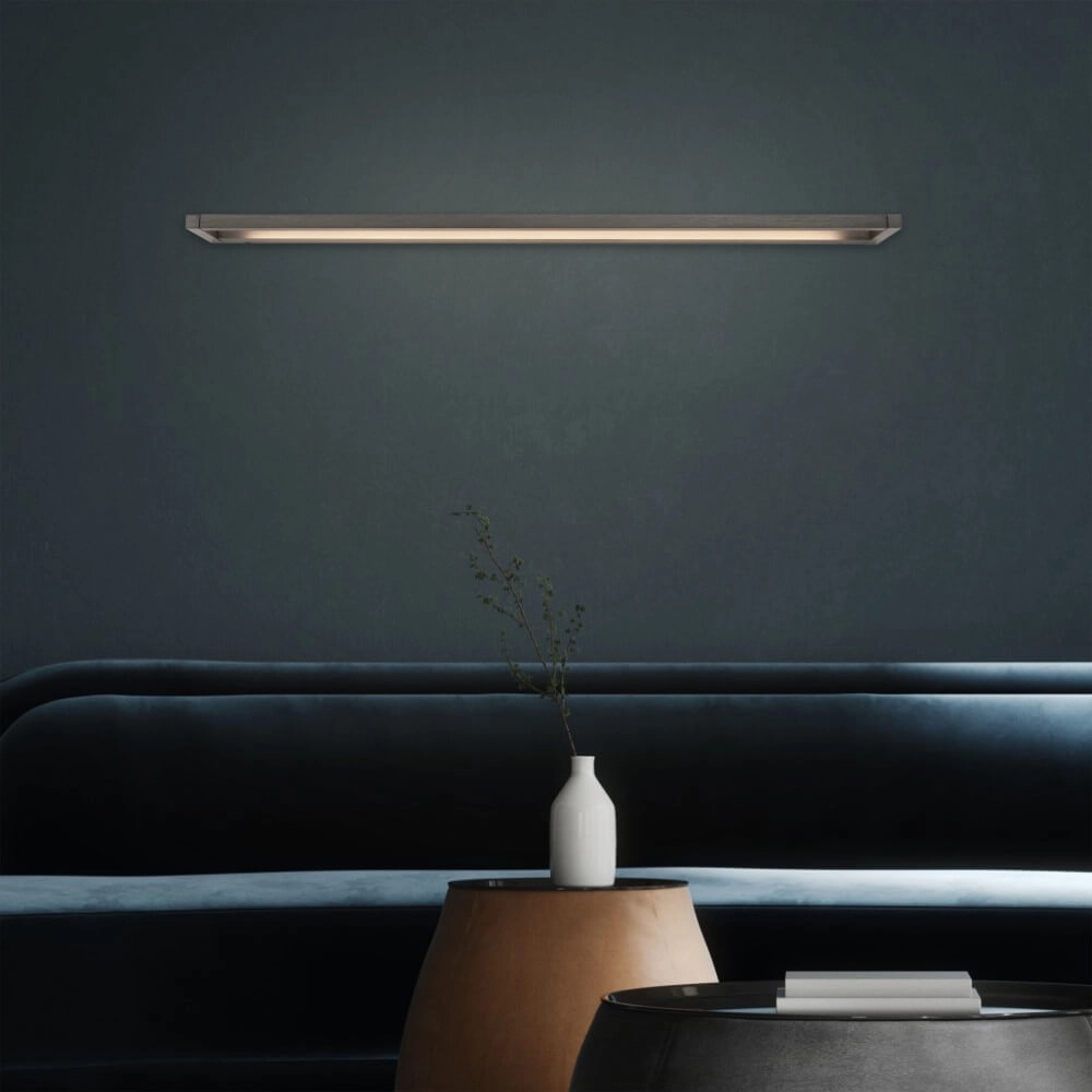 Sleek wall lamp Pure Puro gray 100cm Paul Neuhaus 4012248384220
