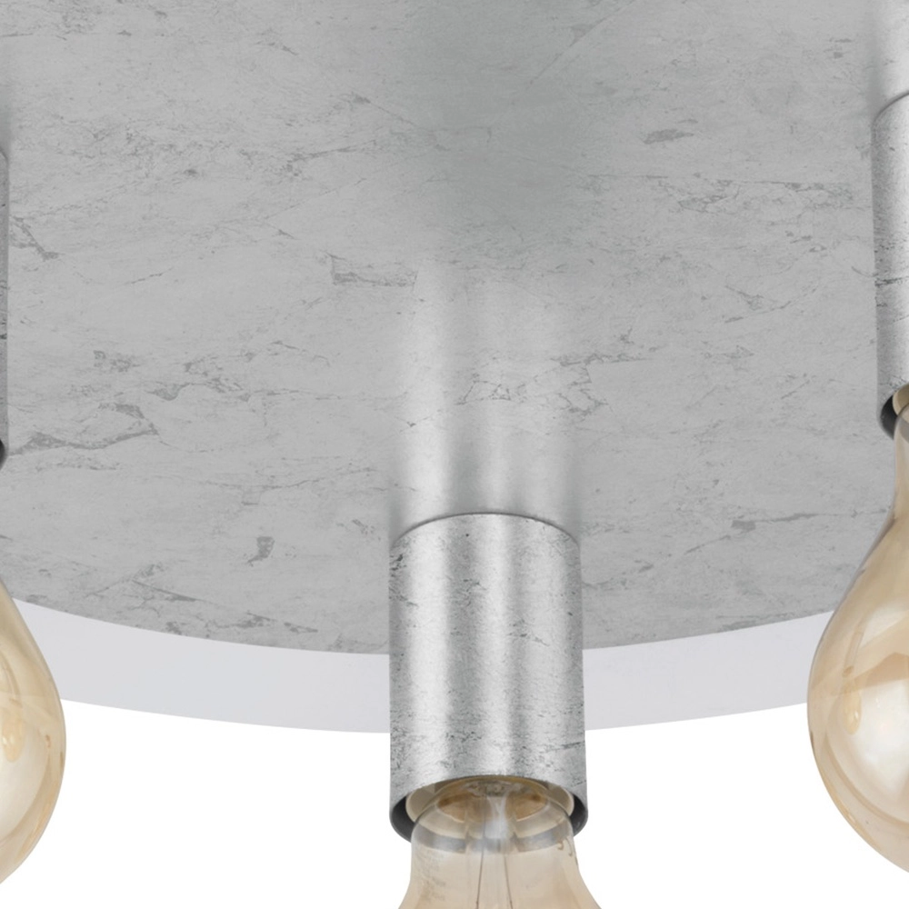 Unique ceiling lamp Passano White and silver 3-lights Eglo 9002759974954