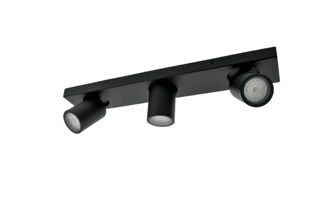 Bathroom surface-mounted spotlight Seller - IP44 black Lyora 5053423187747