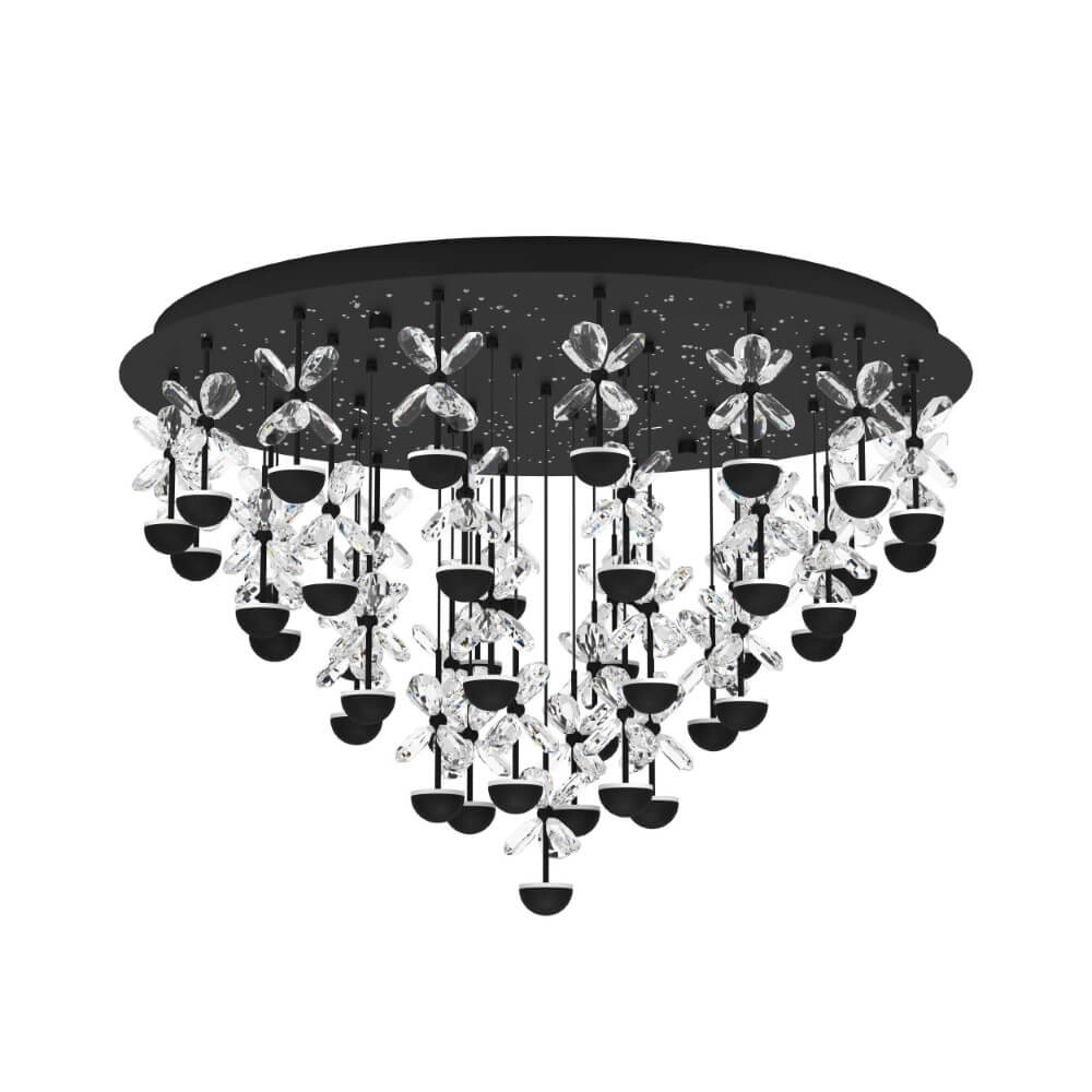 Black ceiling lamp Pianopoli 2 Ø 78cm Stars of Light 9008606270200