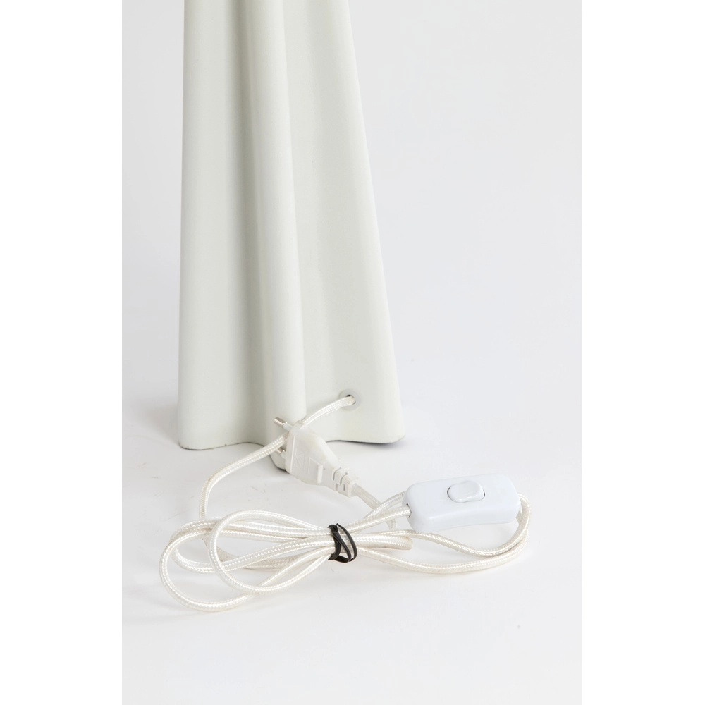 White table lamp Cukai with metal cap Light & Living 8717807742898