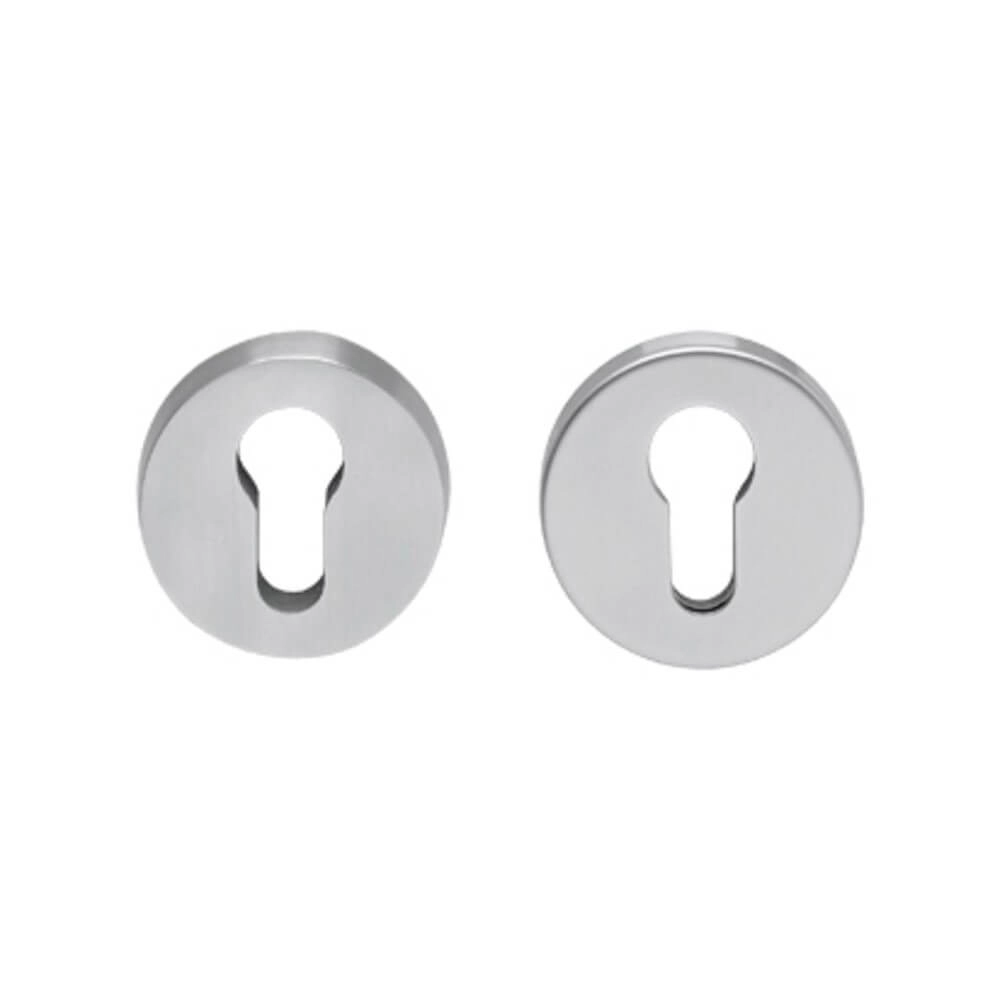Safety rosette Salus round stainless steel Ø 5.2cm