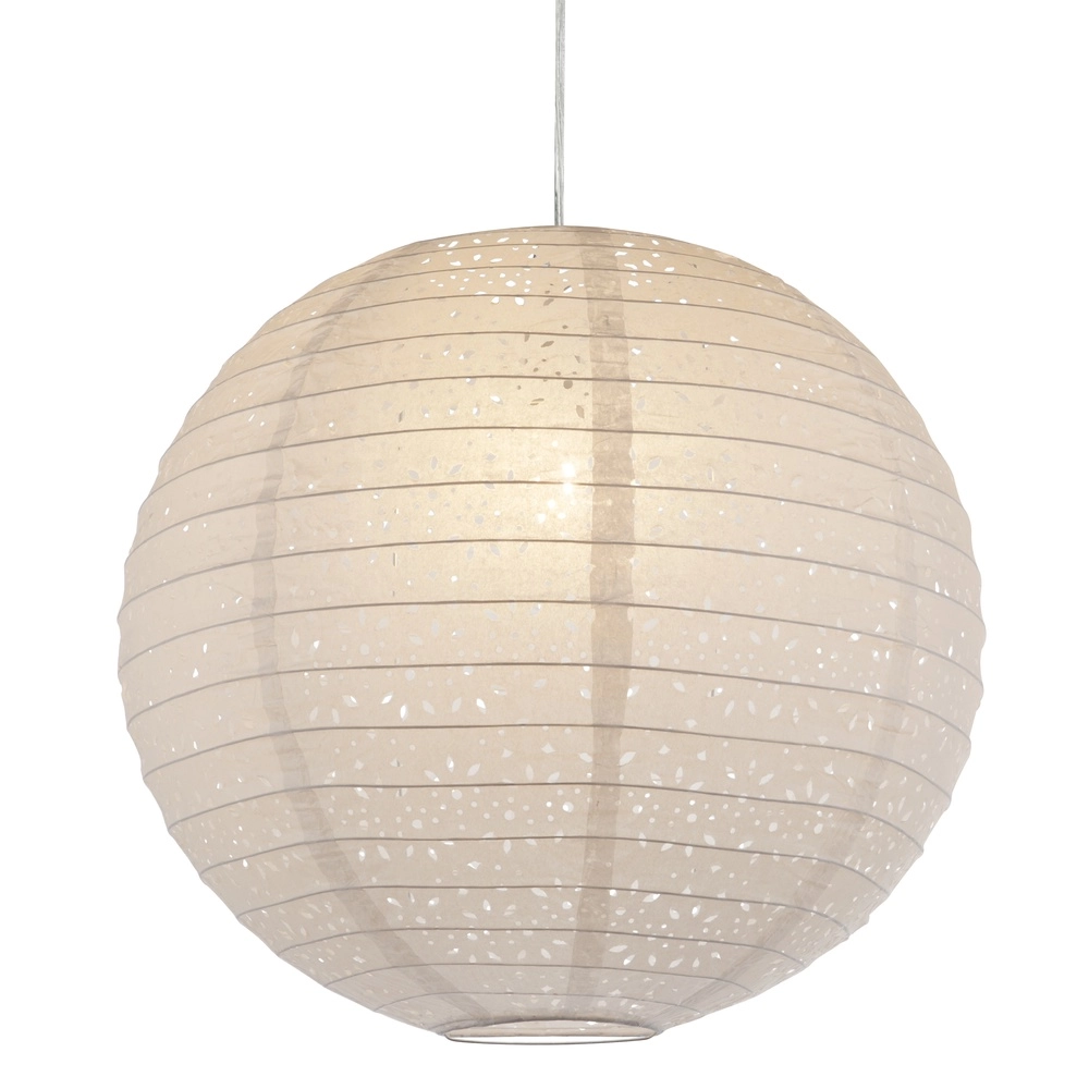 White pendant lamp Varys Ø 40cm Globo 9007371356157