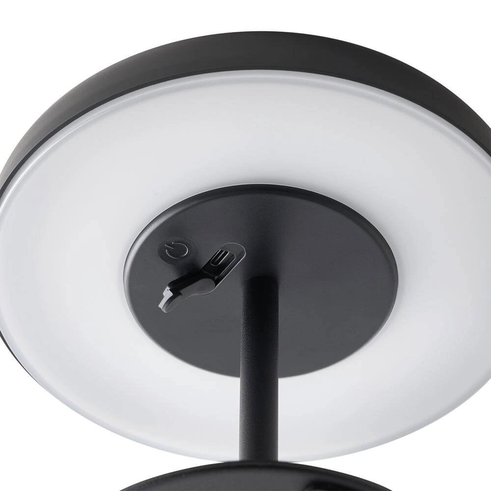 Solar table lamp Elmer Black rechargeable Nordlux 5704924023507