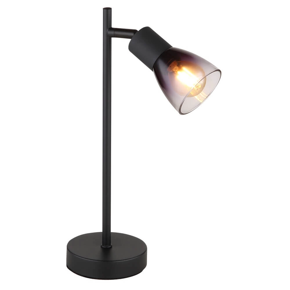 Black table lamp Satella ankle