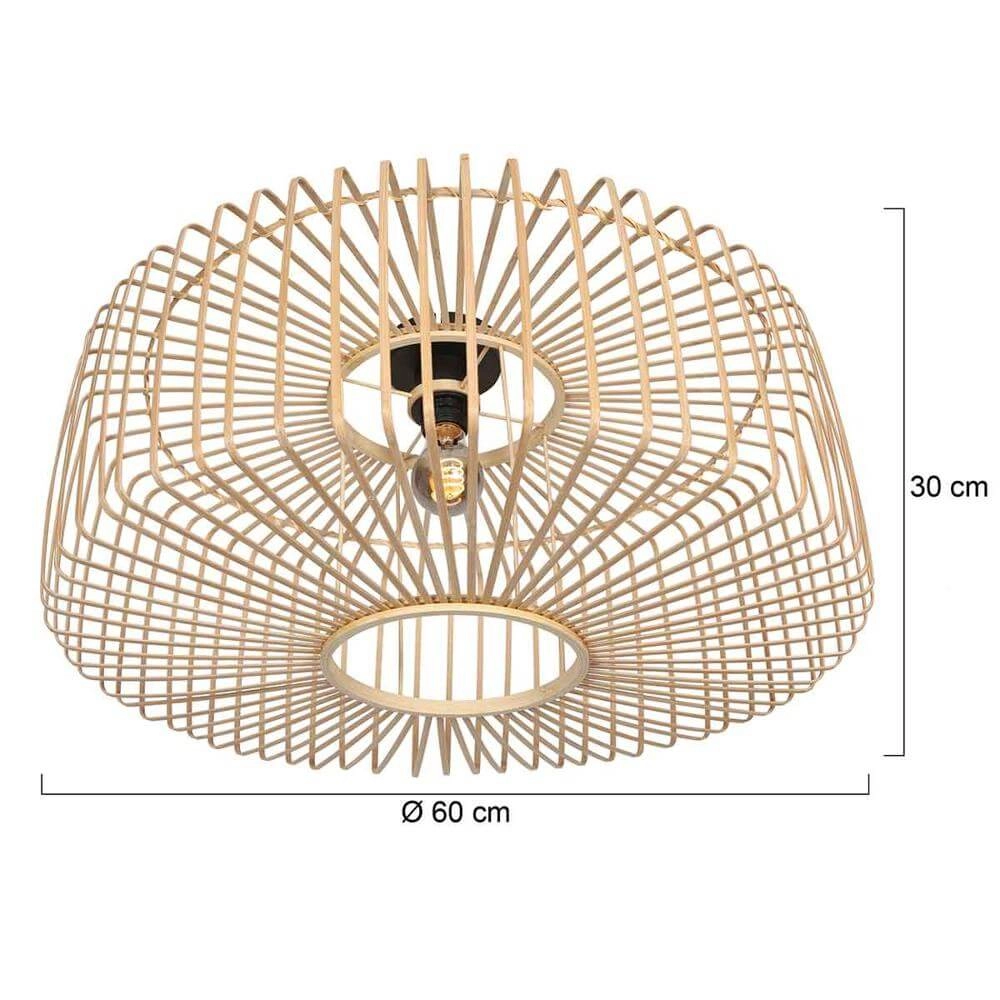 Bamboo ceiling lamp Bloeba Ø 60cm Steinhauer 8712746176766