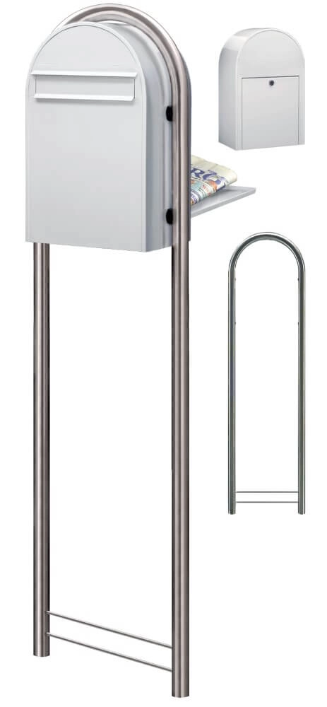 Mailbox Classic B 9016 White Bobi 6417237006073