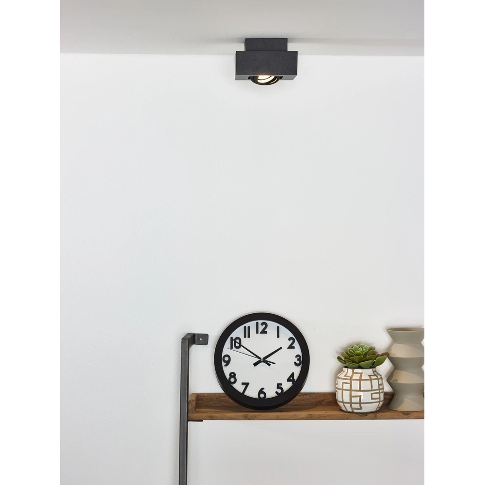 Ceiling spotlight Xirax Black Lucide 5411212092281