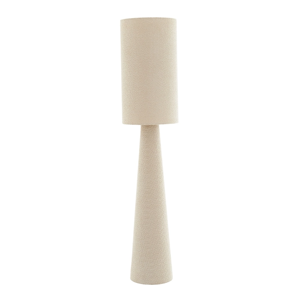Floor lamp Micky Ø 38cm - bouclé - sand