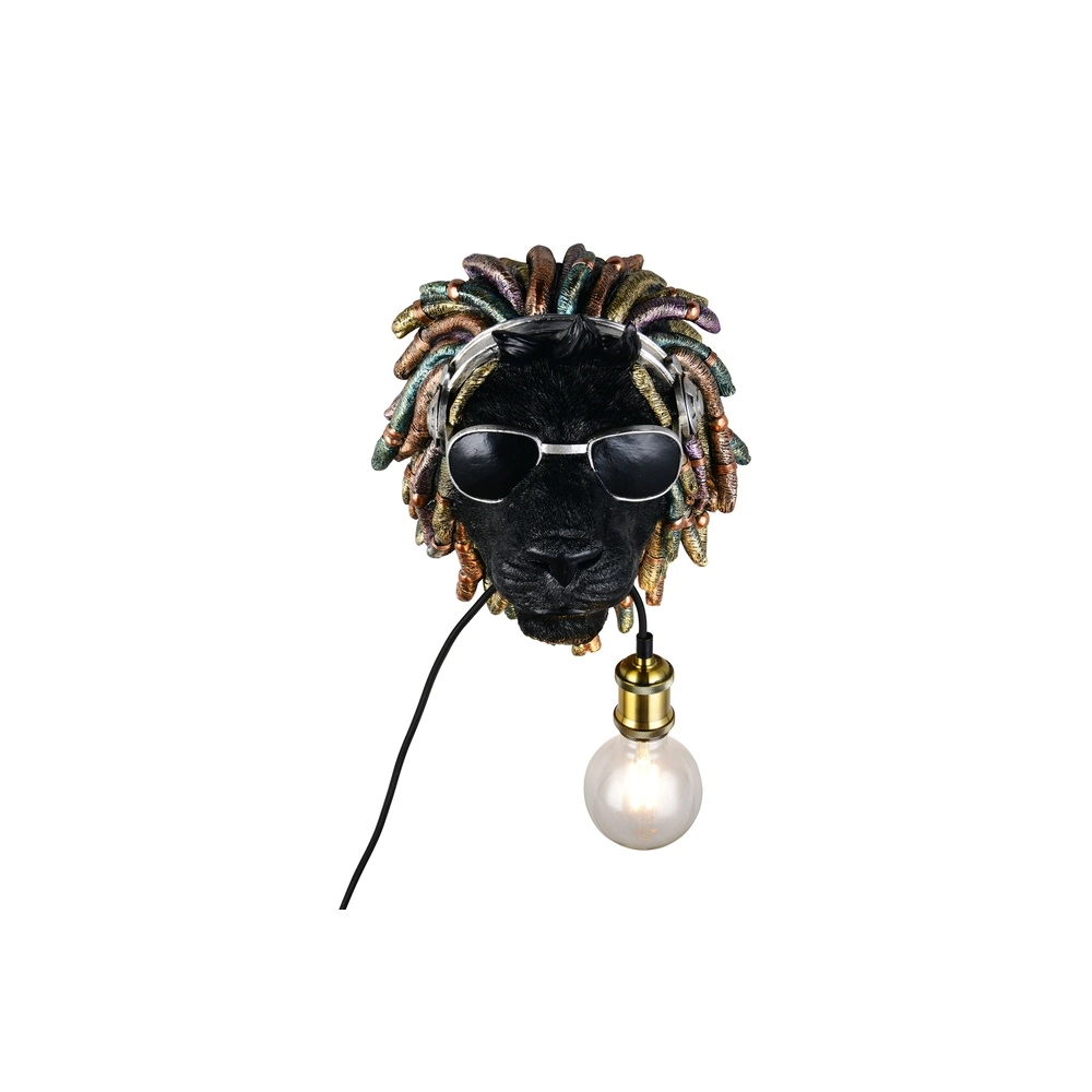 Wall lamp Leo black Trio 4017807677911