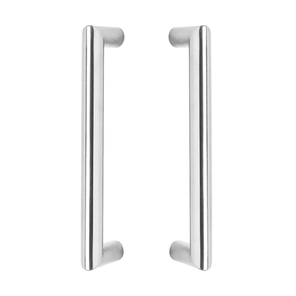 Door handles straight Gripon 33cm per pair stainless steel