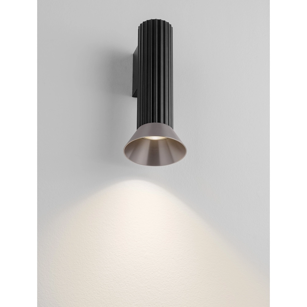 Wall spotlight Luvia black with bronze