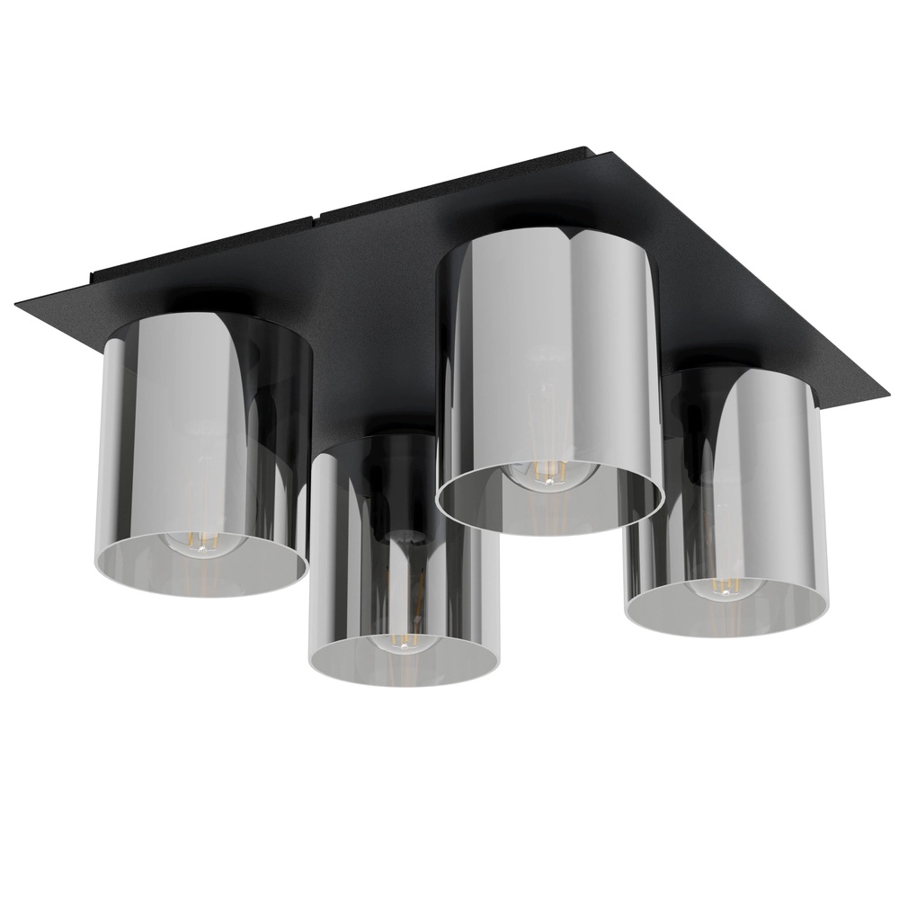 Ceiling lamp Gorosiba 1 38x38cm - with smoke glass