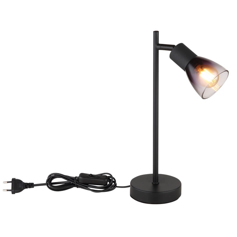 Black table lamp Satella ankle Globo 9007371452934