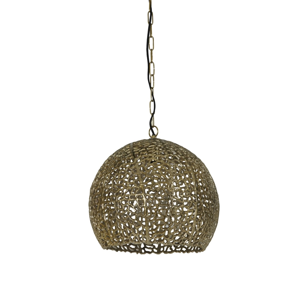 Oriental pendant lamp Sinula Ø 39cm - brass