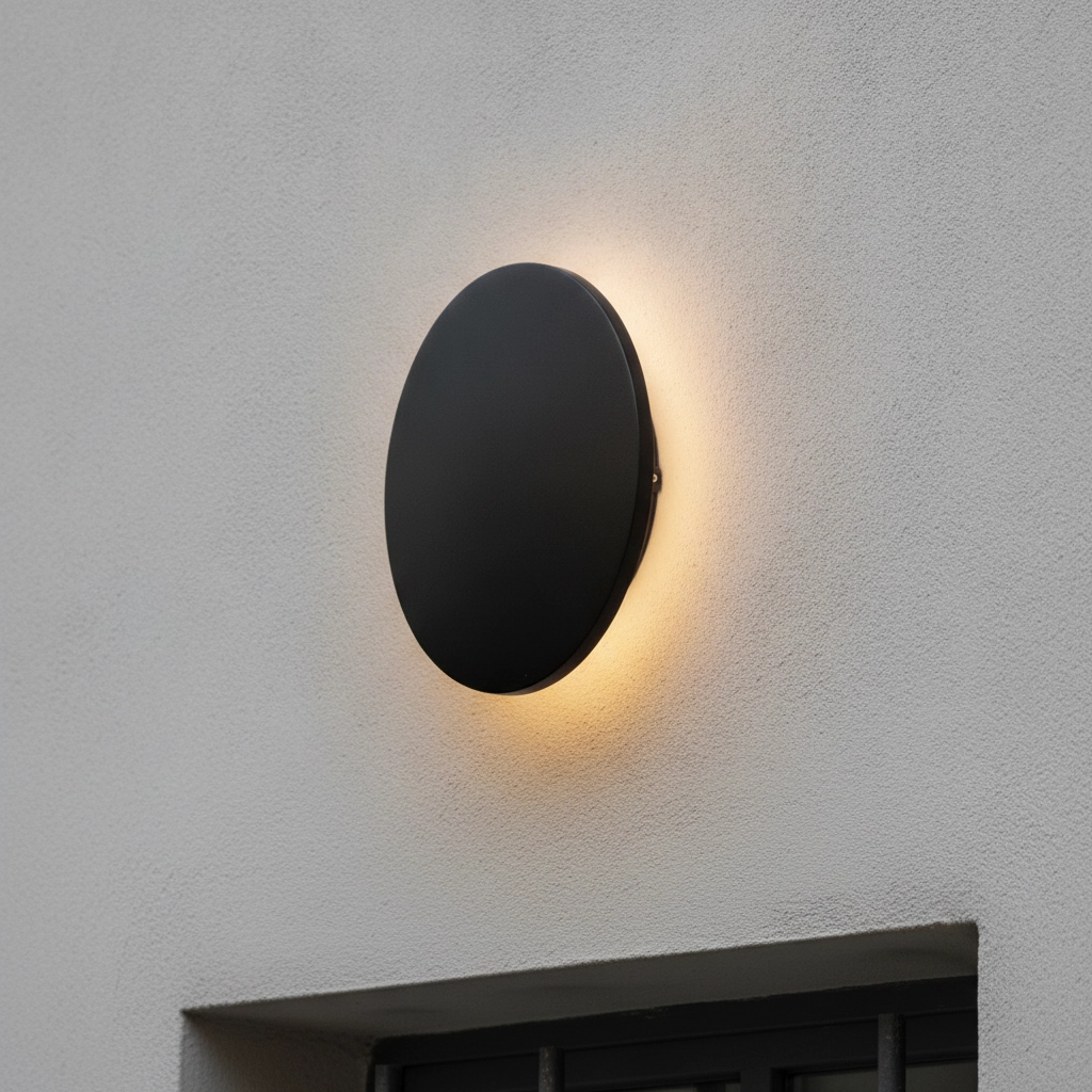 Round wall lamp Copper black Ø 18cm Lyora 5212017447340
