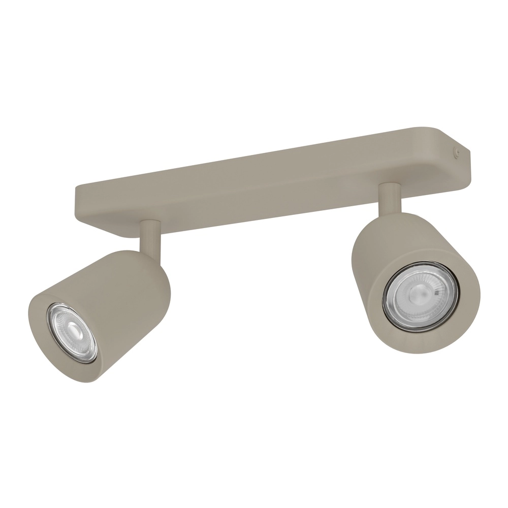 Sand brown ceiling lamp Camaldoli 2x GU10 - orientable