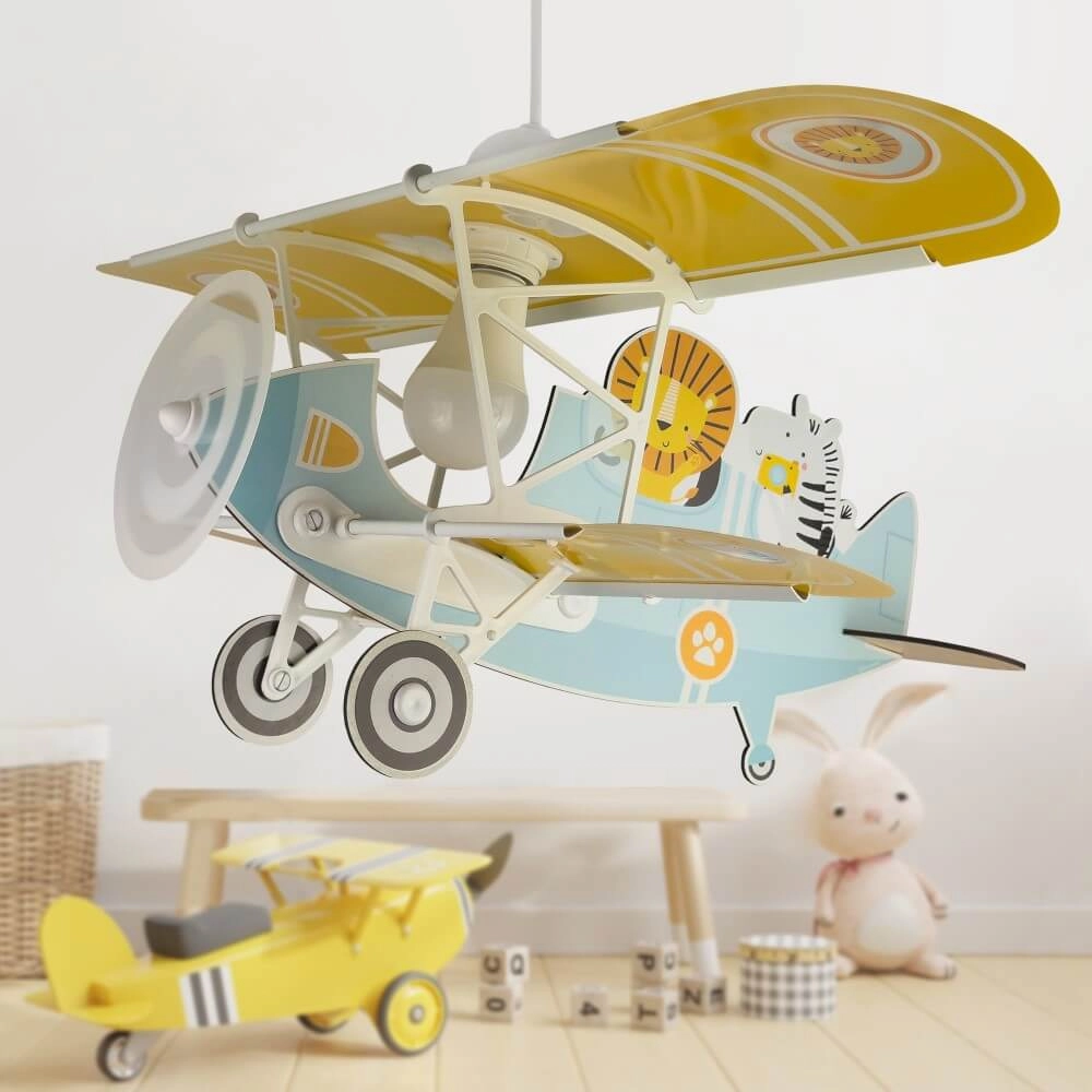 Children's pendant lamp Plane with lion Dalber 8420406546025