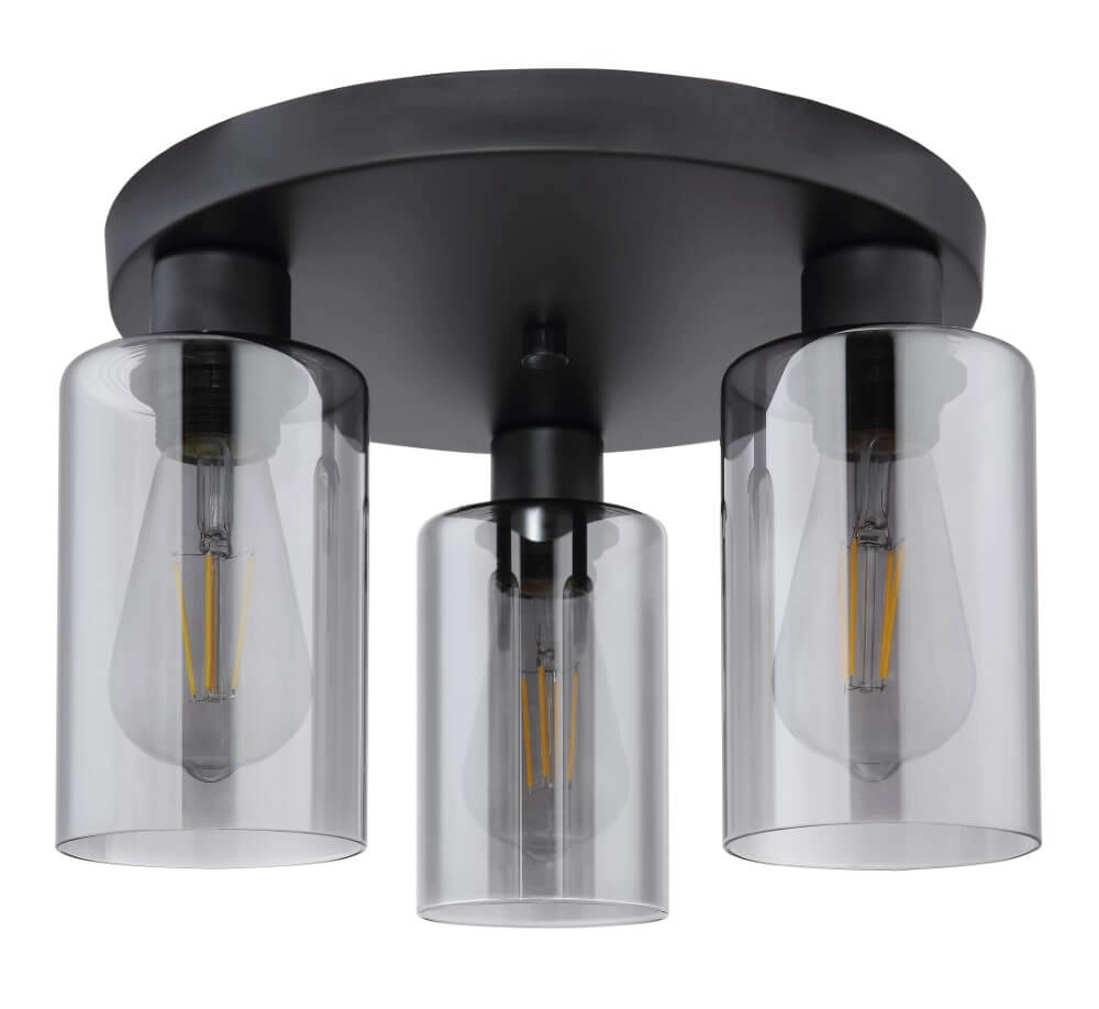 Ceiling light Hadera with smoke glass Globo 9007371408849
