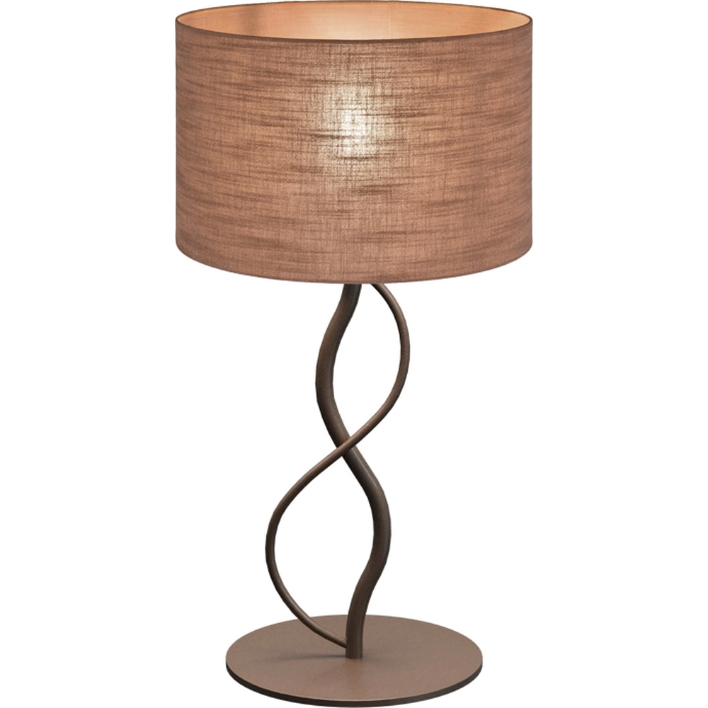 Table lamp Terry Dolo cocoa Ø 30cm