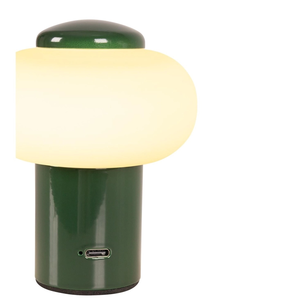 Rechargeable table lamp Gustav Green Lucide 5411212442048