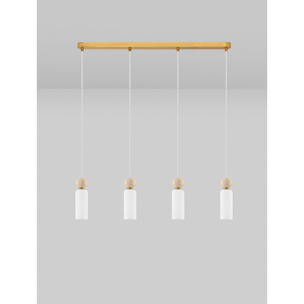 Pendant lamp Filomena 4-light gold Lyora 5212017483508