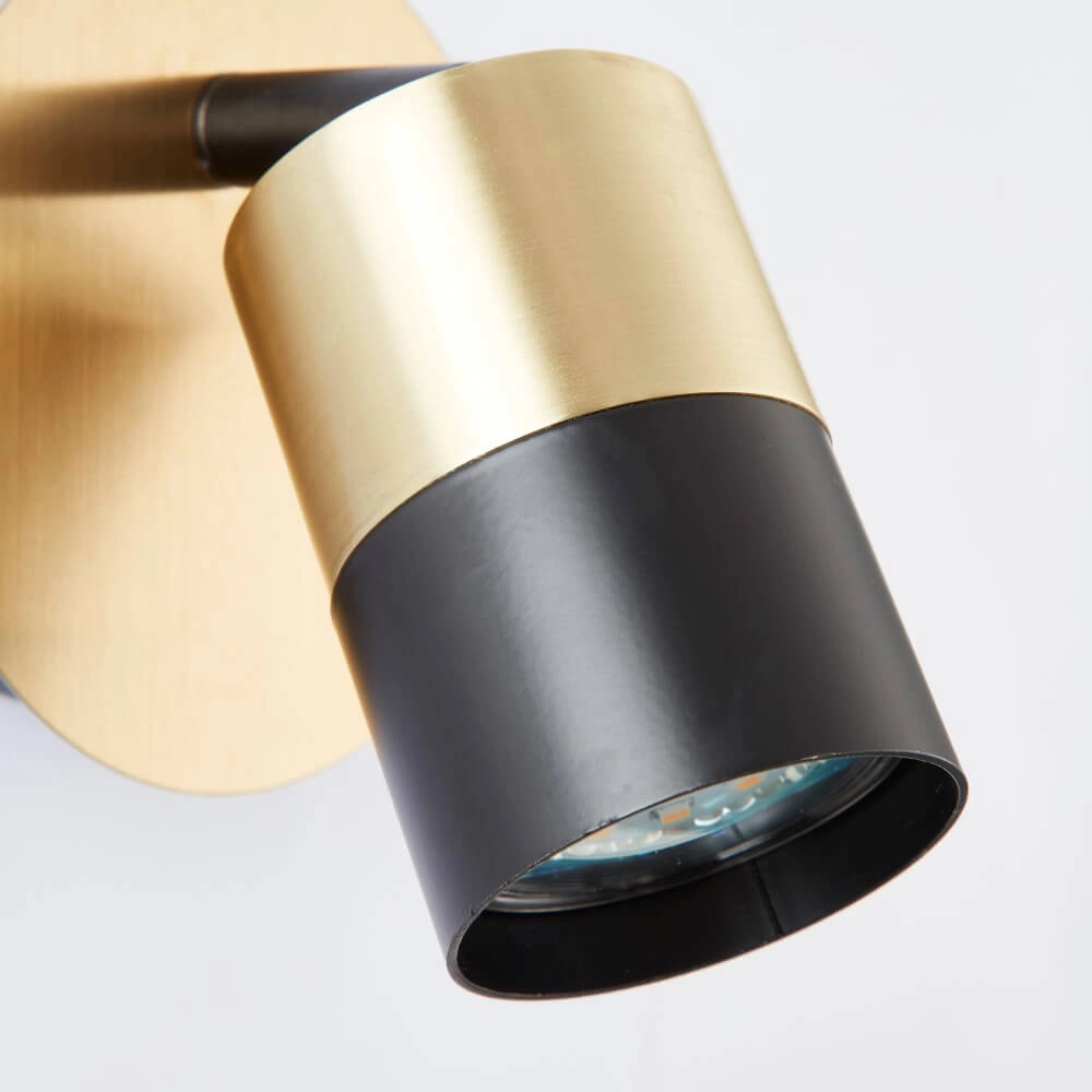 Golden surface-mounted spotlight Maribel Brilliant 4004353344893