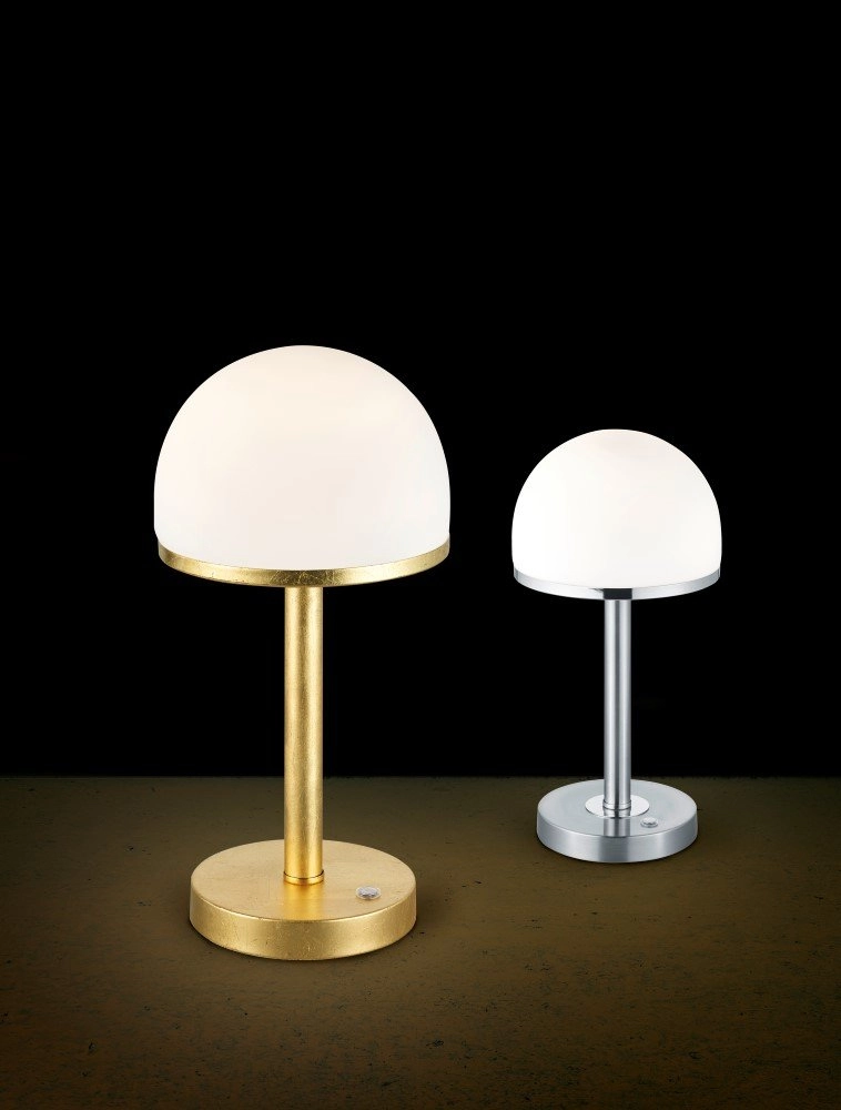 LED table lamp shade Berlin gray Trio 4017807371758
