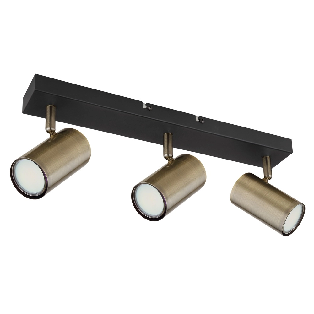 Ceiling lamp 3-lights Robby black with bronze Globo 9007371442980