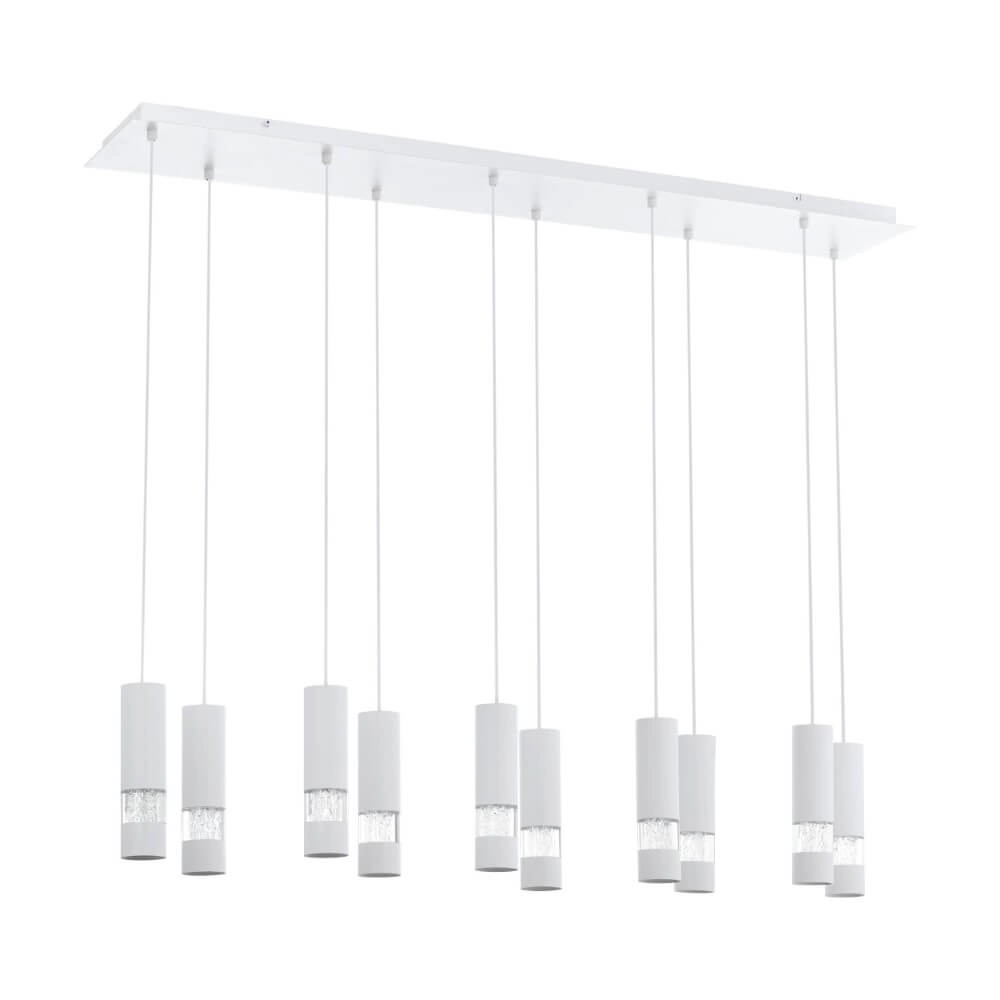 10-light hanging lamp Bernabeta white