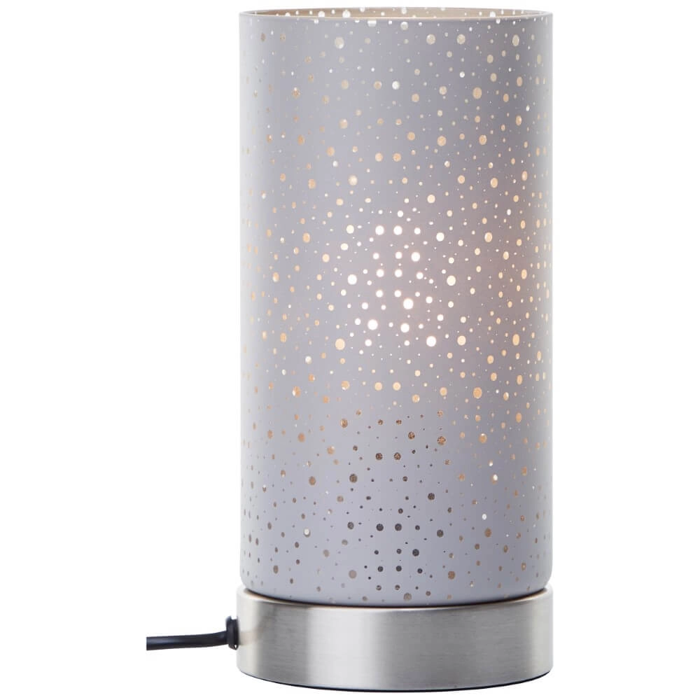 Table lamp Scarlett nickel with gray