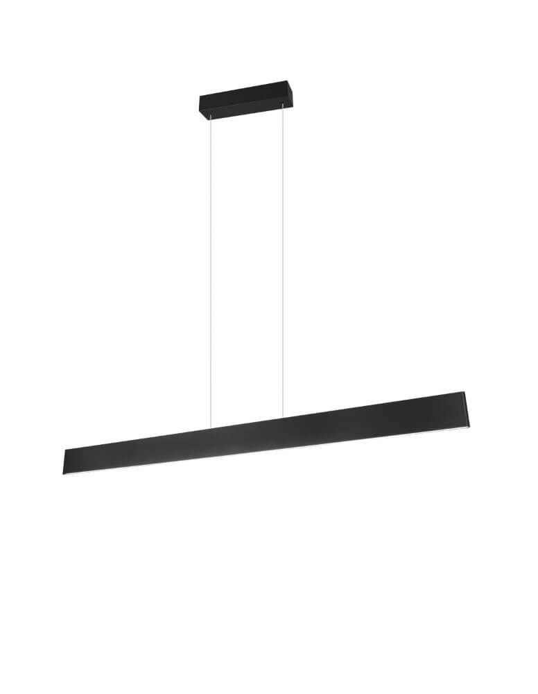 Led Office Pendant Light Galway 150cm - black Trio 4017807616668