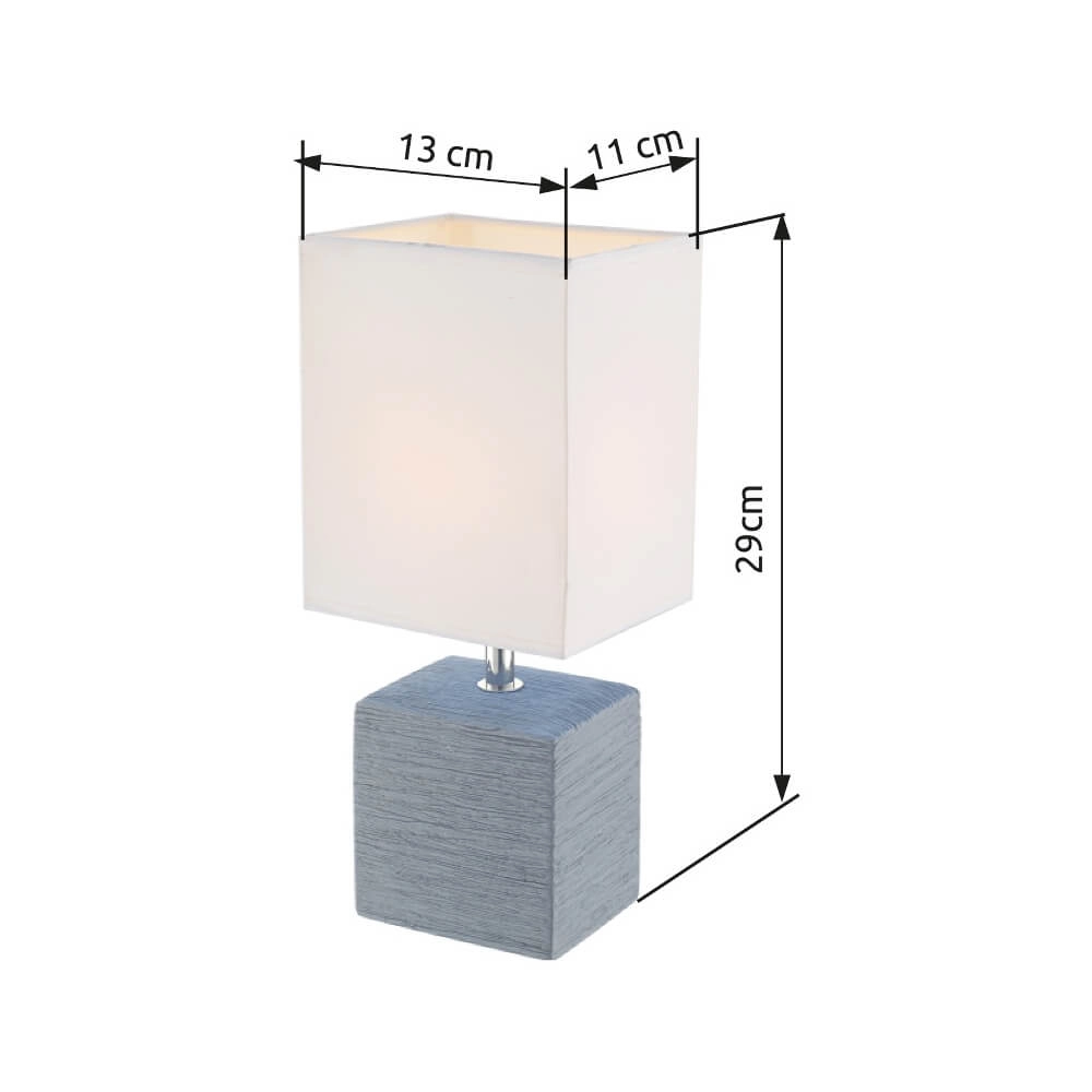 Sleek table lamp Geri cream with white hood Globo 9007371294657
