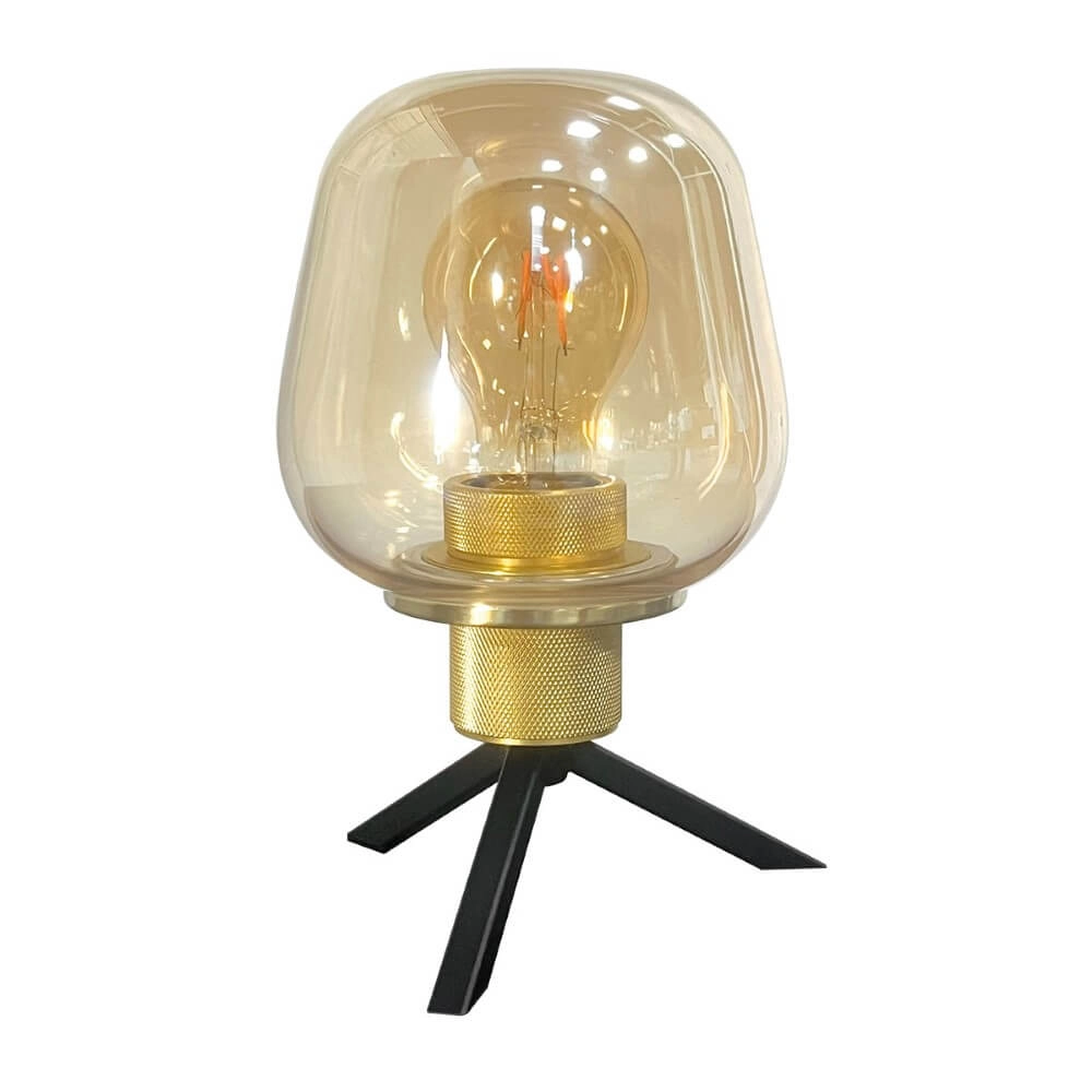 Table lamp Reflexion Ø 14cm - with amber glass Steinhauer 8712746171020