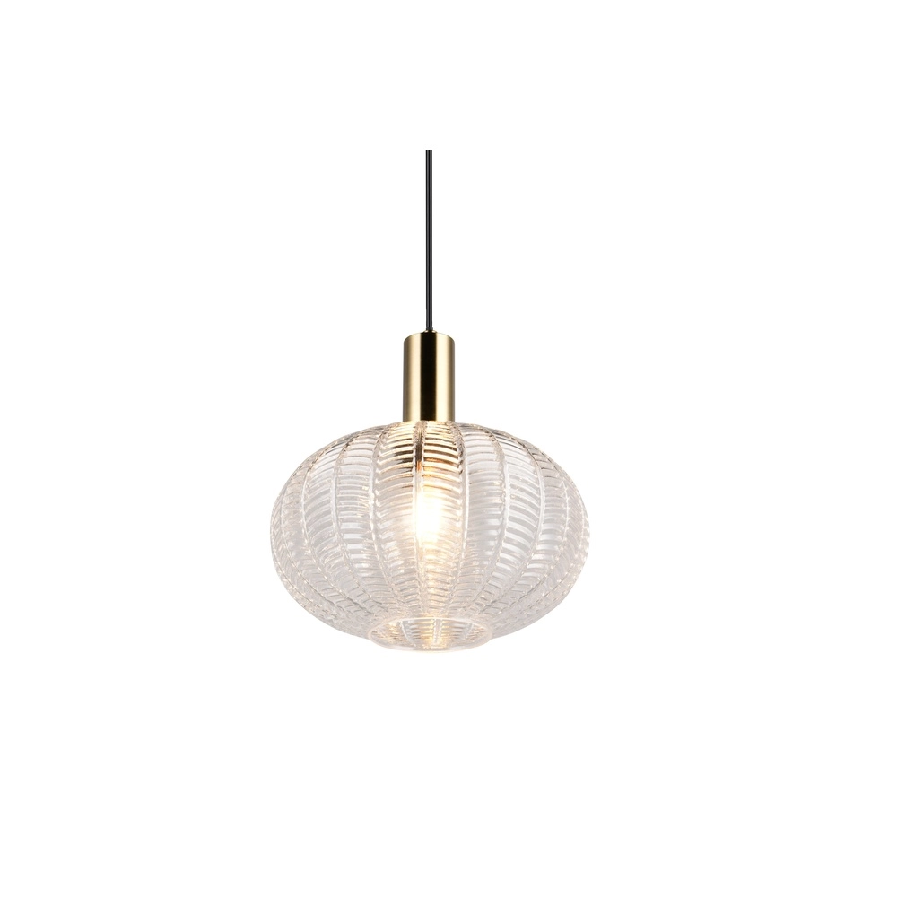 Classic pendant lamp Elvezia transparent glass Trio 4017807682045