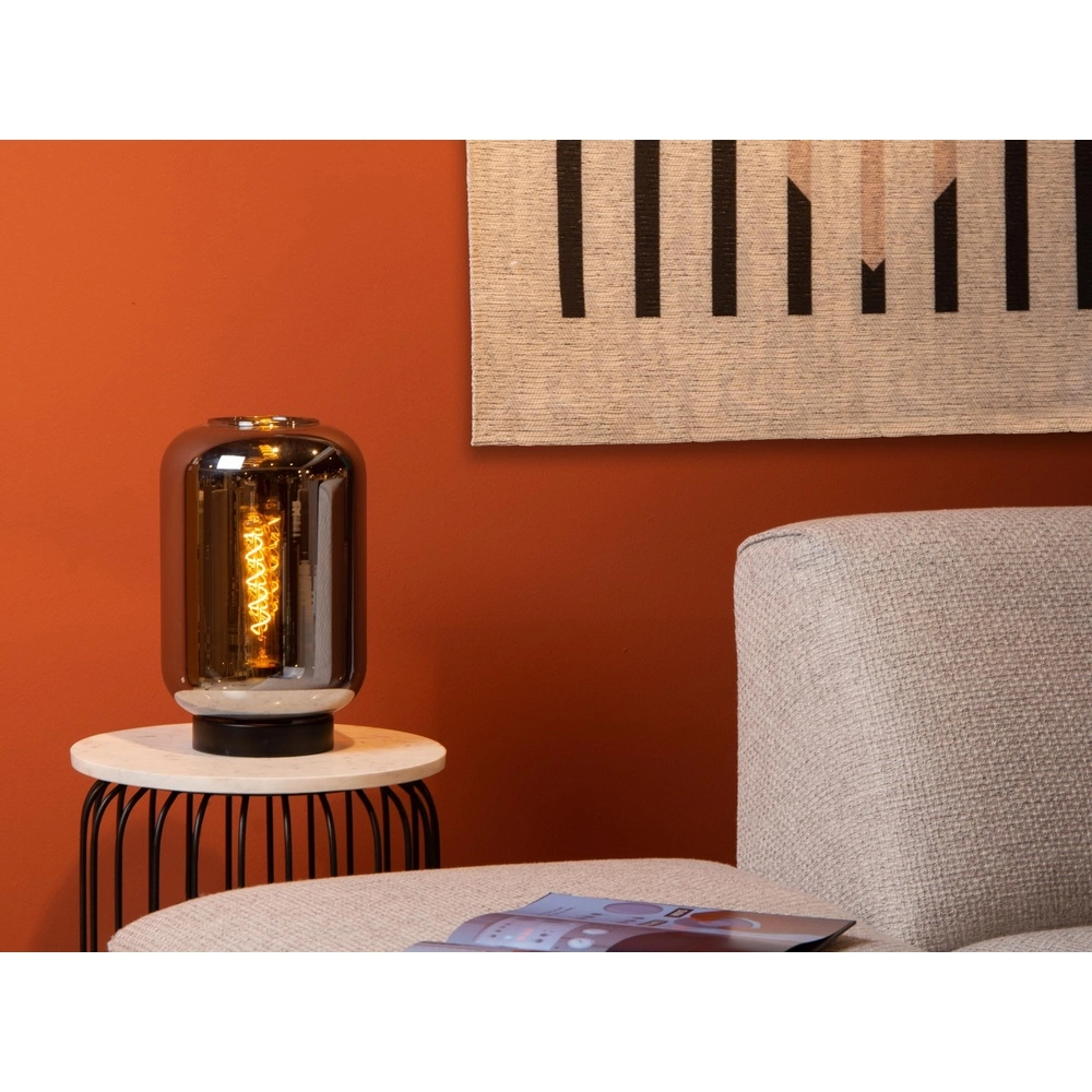 Table lamp Joanet black with smoke glass Lucide 5411212452177