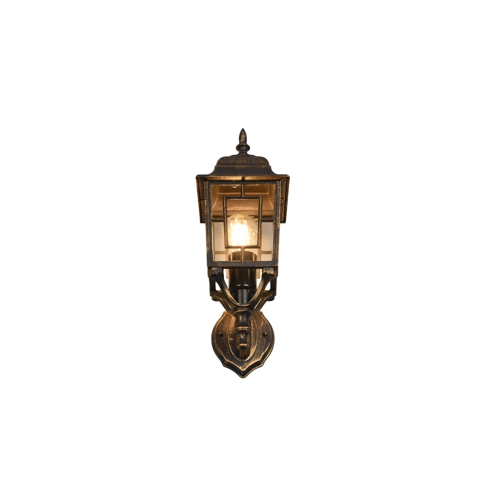 Classic wall lamp Volturno antique brown Trio 4017807543575