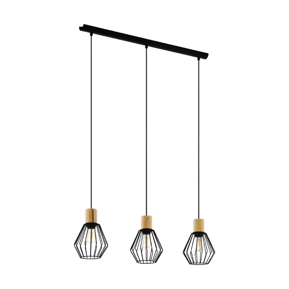 Wire pendant lamp Palmorla 3-light