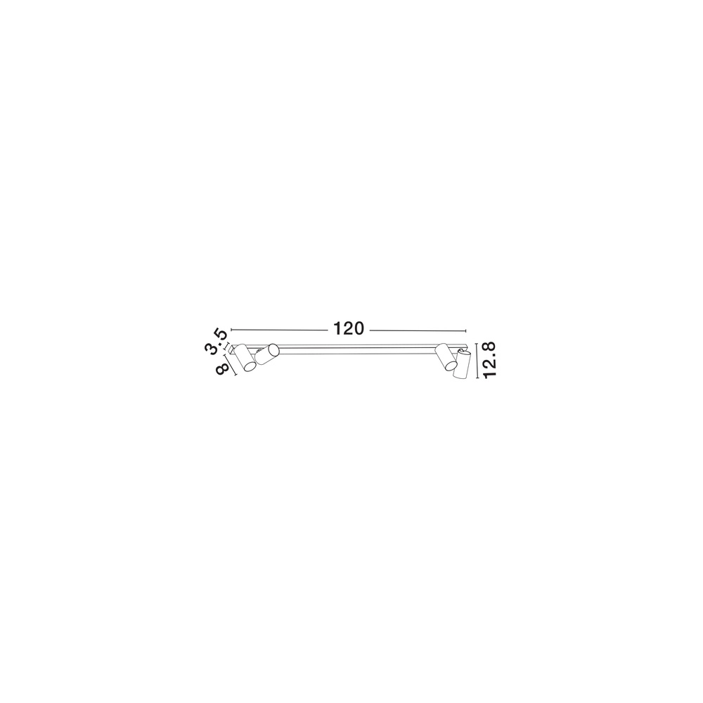 4-light ceiling lamp Oso white Lyora 5212017465092