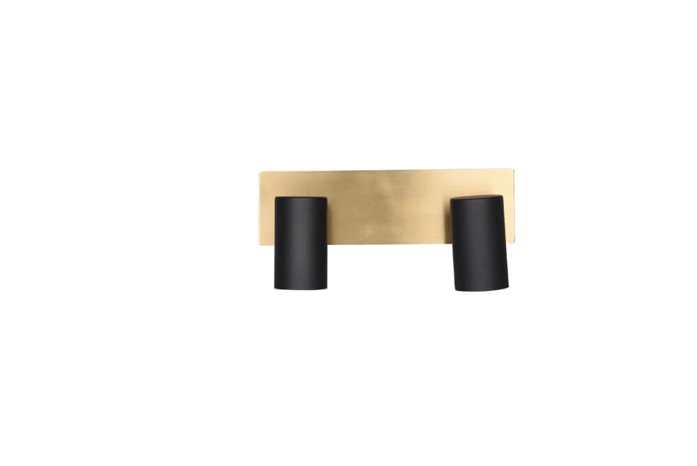 Double surface-mounted spotlight Marley black with gold Trio 4017807523911