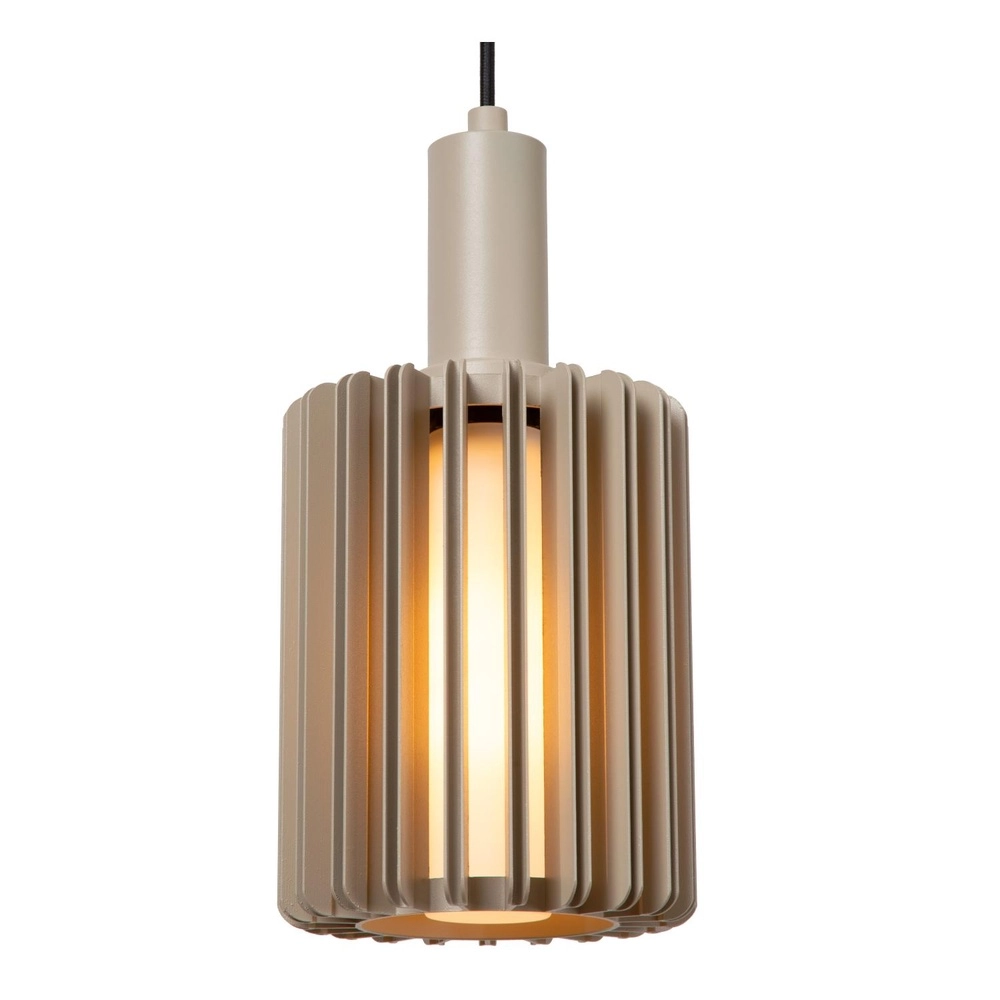 5-light pendant lamp Lambres straight taupe Lucide 5411212452979
