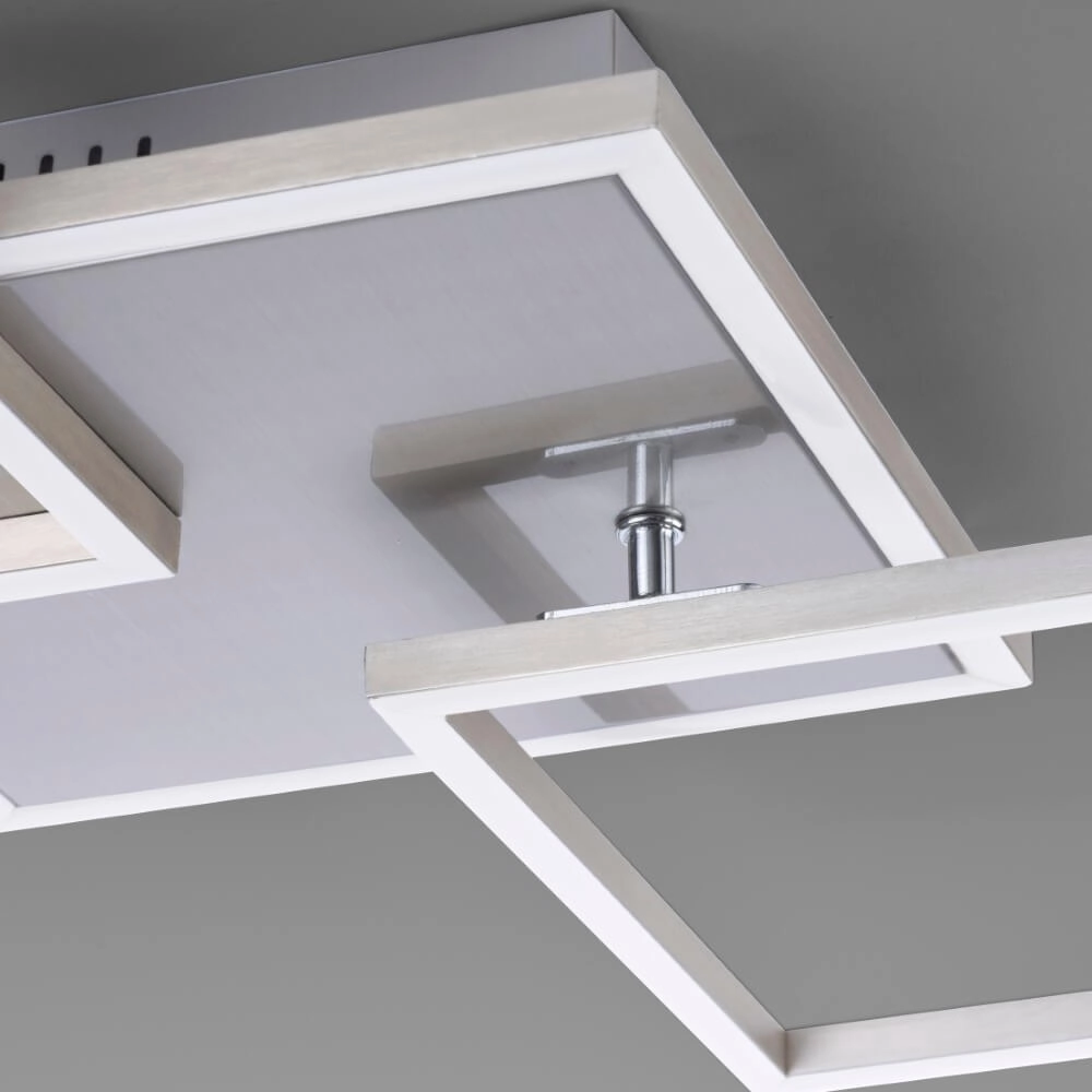 Ceiling light Iven 64cm - 3000K stainless steel Just Light 4043689972950