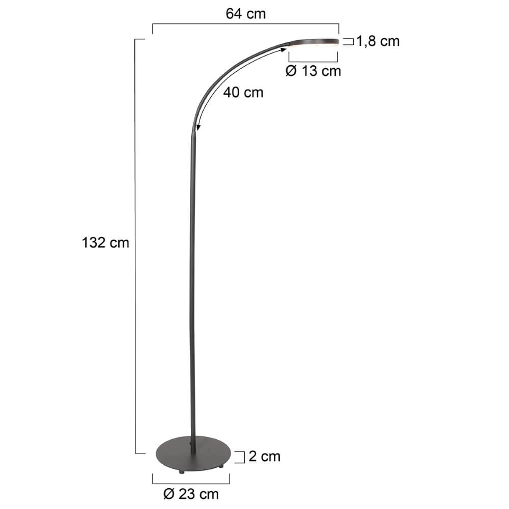 Flexible LED reading lamp Platu black Steinhauer 8712746151510