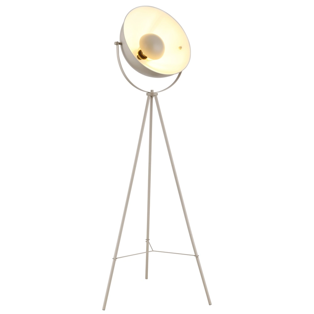 Tripod floor lamp Timo sand brown