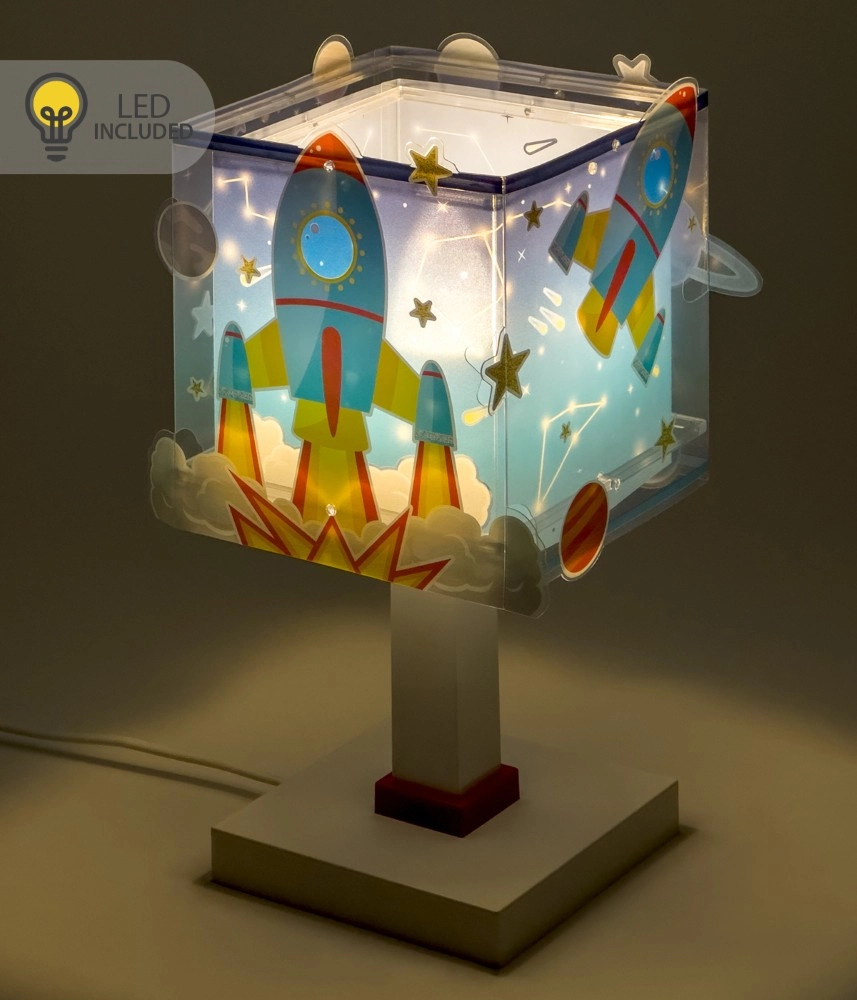 Table lamp Rocket blue glow in the dark Dalber 8420406002460